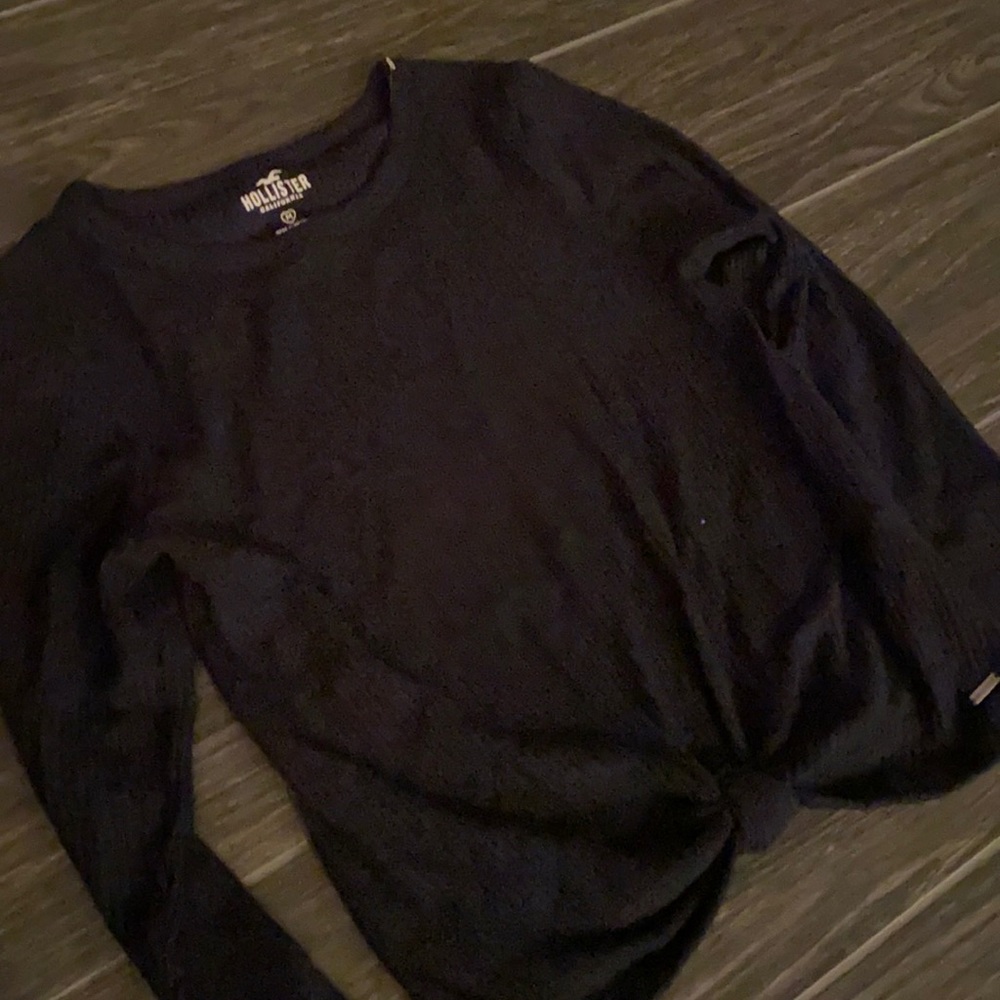 Never worn Black Hollister long sleeve shirt